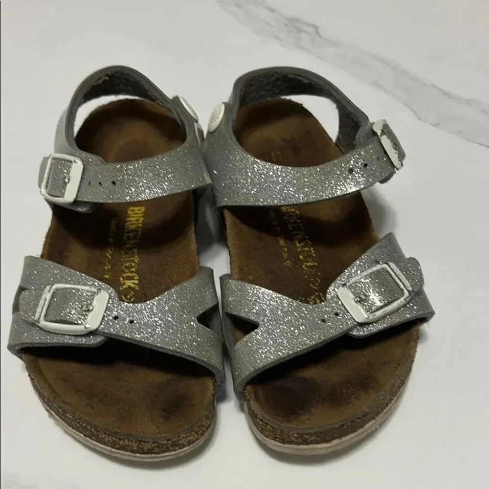 Birkenstock Kids Silver Sandals
